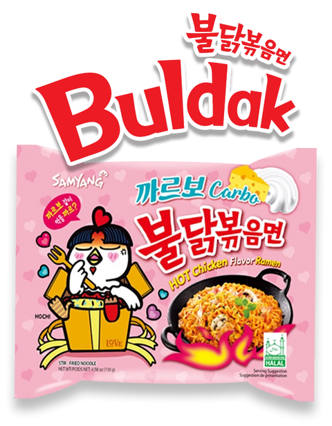 Buldak Ramen Hot Chicken Carbonara 130g