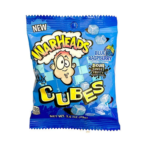 Warheads Peg Cubes Blue Raspberry 99g